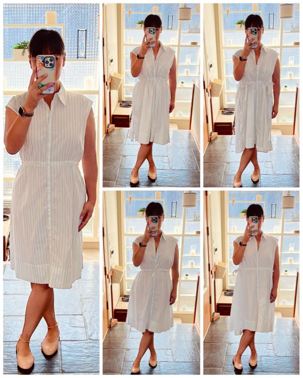 【関税込】FrenchConnectionワンピース☆Rhodes Poplin Shirt Kn Rhodes Poplin Shirt Dress Marine | French Connection EU